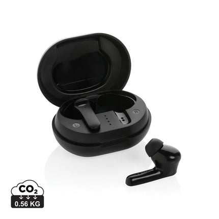  compact wireless earbuds with a sleek design.