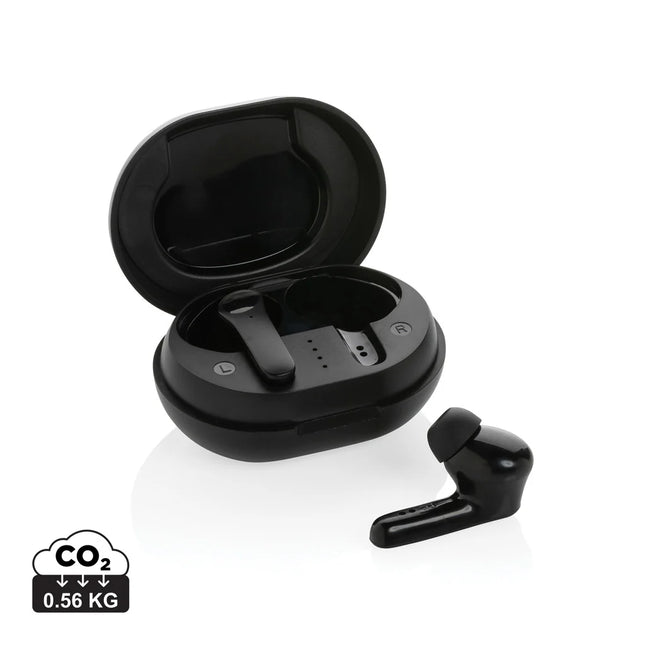  compact wireless earbuds with a sleek design.