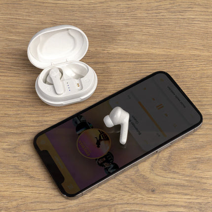 XD Collection RCS standard recycled plastic TWS earbuds