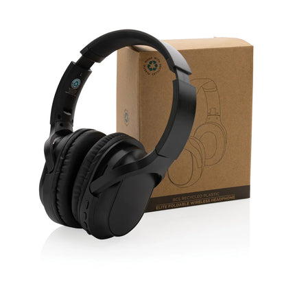 XD Collection RCS recycled plastic Elite foldable wireless headphones