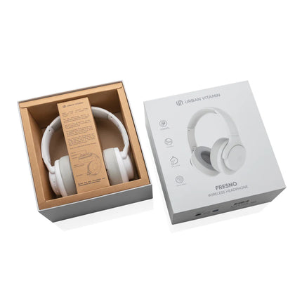 Urban Vitamin Fresno wireless headphones in black with padded ear cups