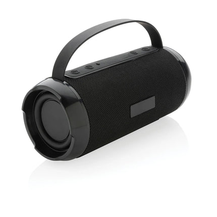  compact portable audio device with rugged design.