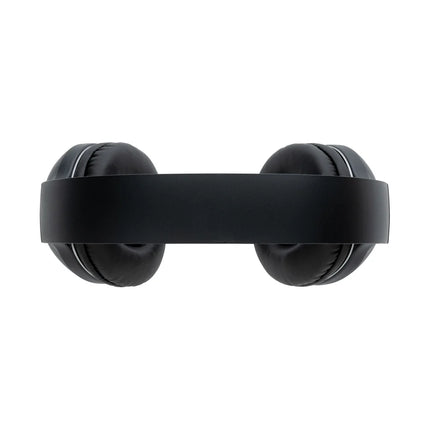  sleek black audio earbud with ear hook and charging case.