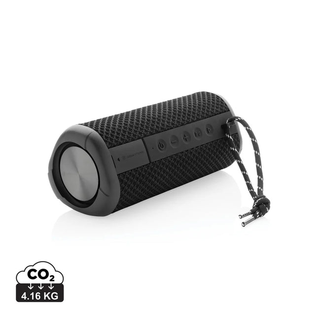 Urban Vitamin IPX7 waterproof 10W portable speaker with sleek black design