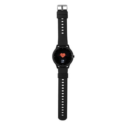  modern watch with a textured band.