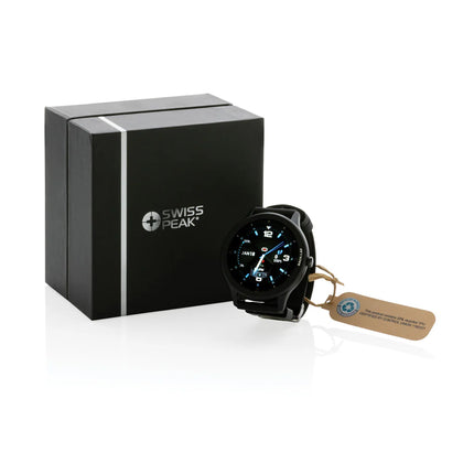 Swiss Peak RCS recycled TPU watch in black