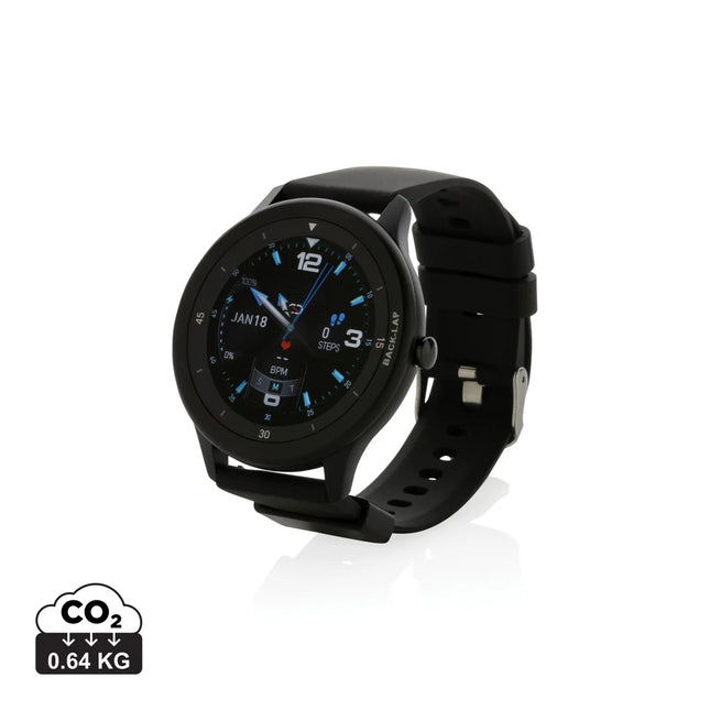 Swiss Peak RCS recycled TPU watch with sleek design