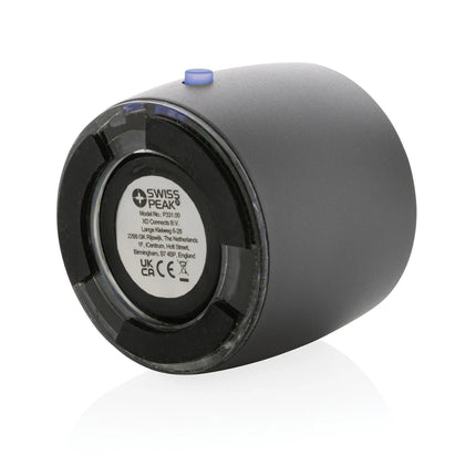  compact audio device with sleek design and visible aluminum finish.