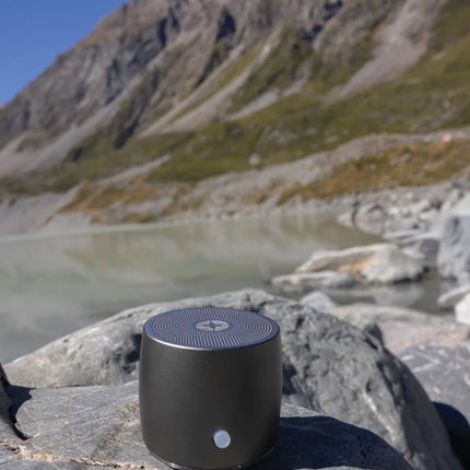 Swiss Peak RCS recycled aluminum 3W bass speaker for audio