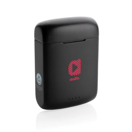  wireless audio earbuds with eco-friendly design and solar charging features.