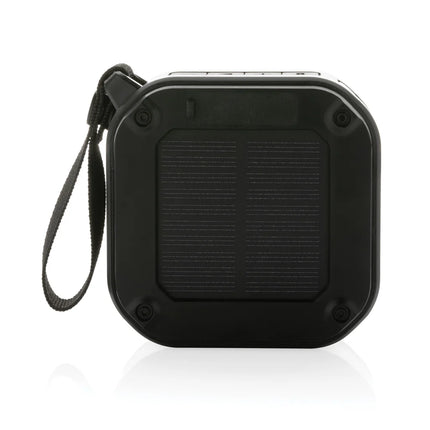 XD Collection 3W RCS recycled plastic wireless Sunwave solar speaker for outdoor audio