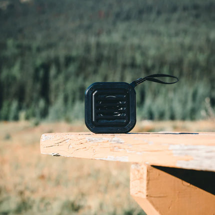  outdoor audio device with eco-friendly design and compact size.