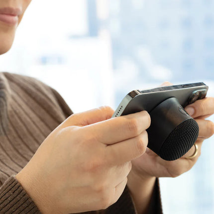  compact audio device with eco-friendly design and modern look.