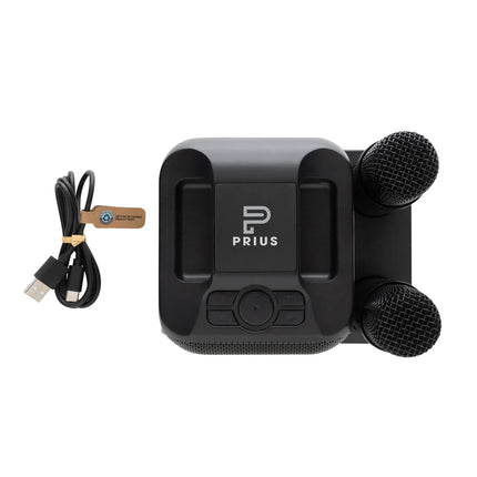 XD Collection Singvibe RCS recycled plastic karaoke set with dual microphones