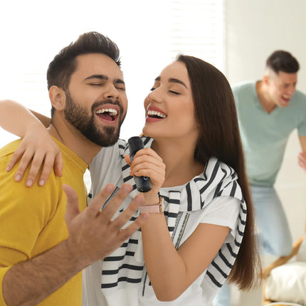 XD Collection Singvibe RCS recycled plastic karaoke set with double microphones