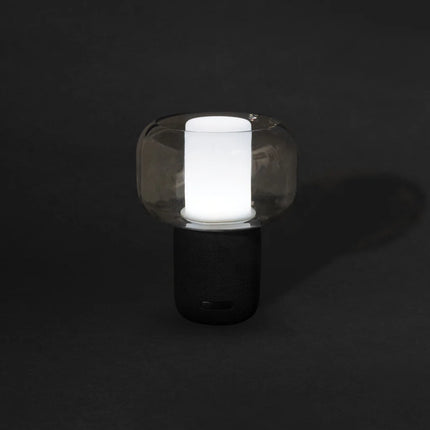  compact audio device with integrated LED light