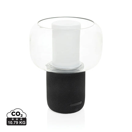 XD Xclusive Lux RCS recycled plastic 10W speaker lamp with integrated audio and modern design