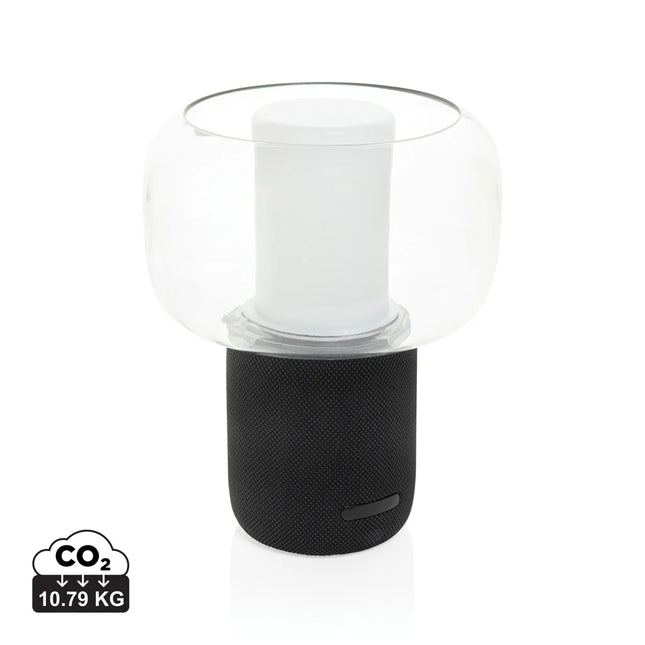 XD Xclusive Lux RCS recycled plastic 10W speaker lamp with integrated audio and modern design