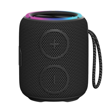  compact portable audio device with built-in controls.