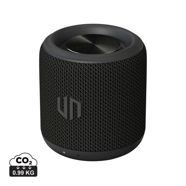 Urban Vitamin Oceanside RCS recycled plastic 3W audio speaker showing the compact design and recycled material finish.