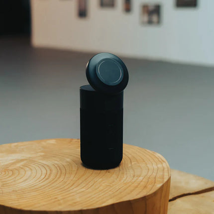  compact audio device with eco-friendly design and modern interface.