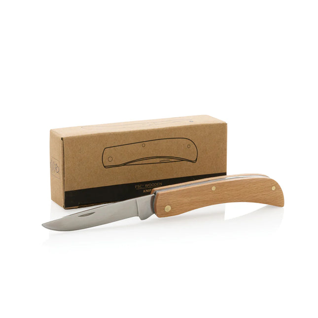  featuring a smooth wooden handle and sharp blade