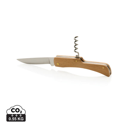 Wooden knife with built-in bottle opener from XD Collection