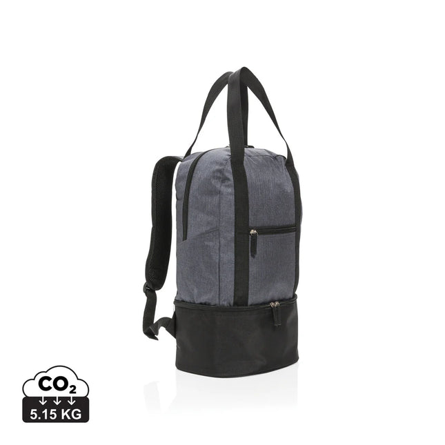 Outdoor 3-in-1 cooler backpack and tote from XD Collection showing insulated compartments and adjustable straps.