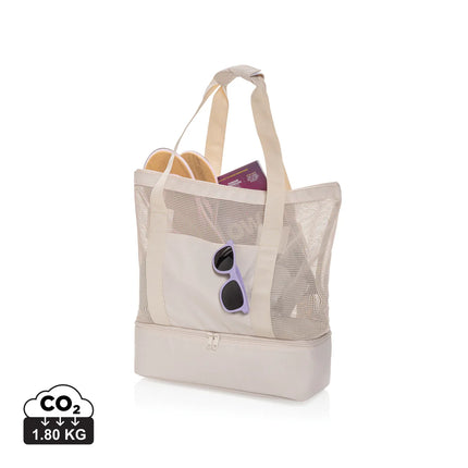  showing insulated compartments and durable fabric for outdoor use.