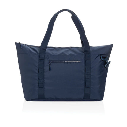 Large outdoor cooler tote by XD Collection with insulated interior and sturdy handles