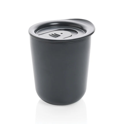  made of durable drinkware with a sleek design and secure lid.