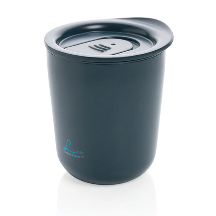  stainless steel drinkware with a sleek design and spill-proof lid.