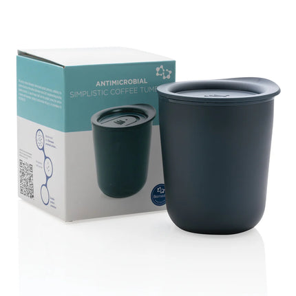 Simplistic antimicrobial coffee tumbler from XD Collection with a sleek design and durable drinkware for on-the-go use.