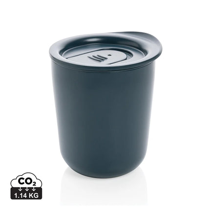 Simplistic antimicrobial coffee tumbler from XD Collection with sleek design and durable drinkware construction.