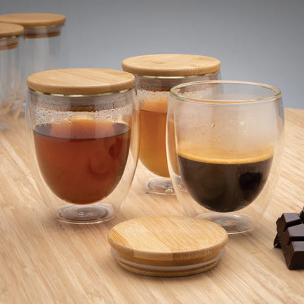  showcasing sleek glass and natural bamboo.