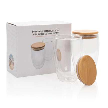  showcasing clear glass and natural bamboo.