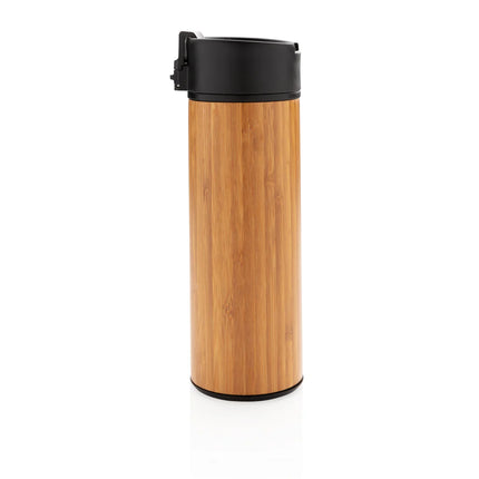  eco-friendly drinkware with bamboo exterior and secure lid