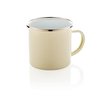  sturdy drinkware with a classic enamel finish and colorful design.