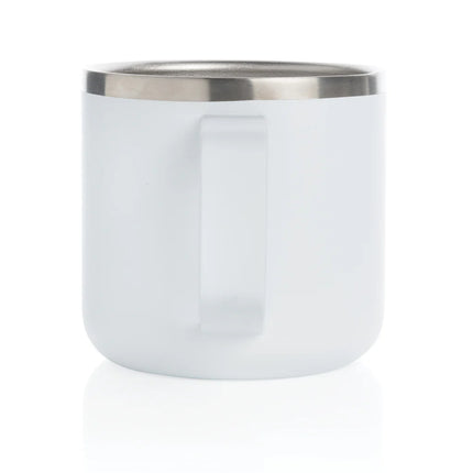 Stainless steel XD Collection camp mug with handle