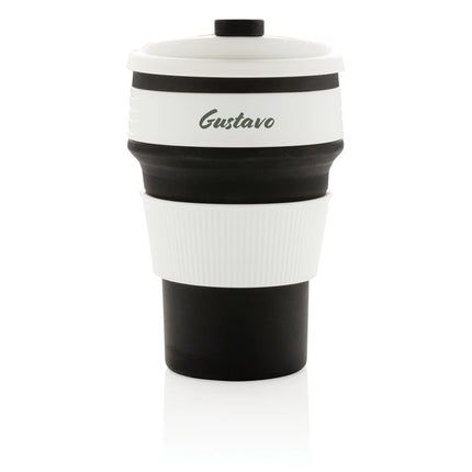  portable silicone cup in vibrant colors for on-the-go use.