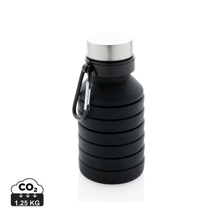 Leakproof collapsible silicone drinkware bottle with lid by XD Collection