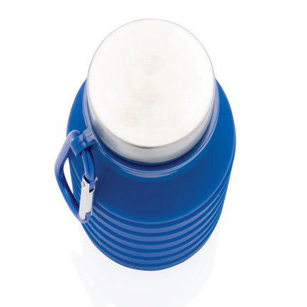 Leakproof collapsible silicone drink bottle with lid from XD Collection