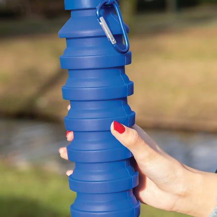 Leakproof collapsible silicone drinkware bottle with lid from XD Collection