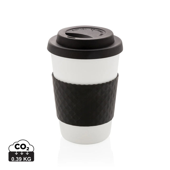  eco-friendly drinkware with a sleek design and secure lid for hot beverages.
