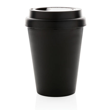  300ml drinkware with insulated design and sleek exterior.