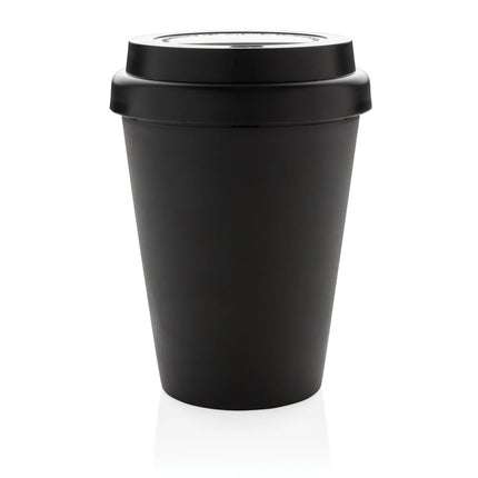  300ml drinkware with sleek design and insulated double wall construction.