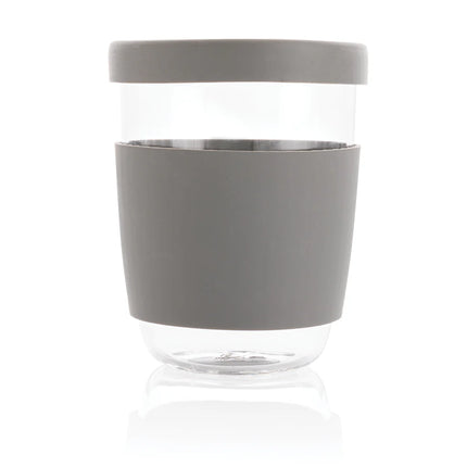 transparent design for hot and cold beverages.