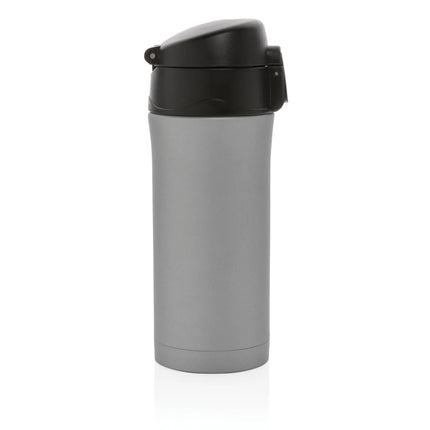  sleek drinkware with secure lid and insulated design for hot and cold beverages.
