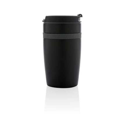 insulated drinkware with a secure lid.