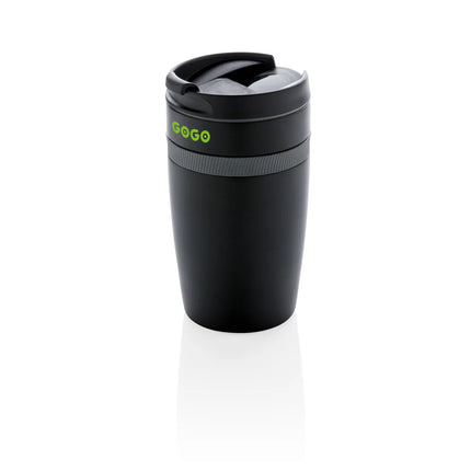 XD Xclusive Sierra leak-proof vacuum coffee tumbler in stainless steel